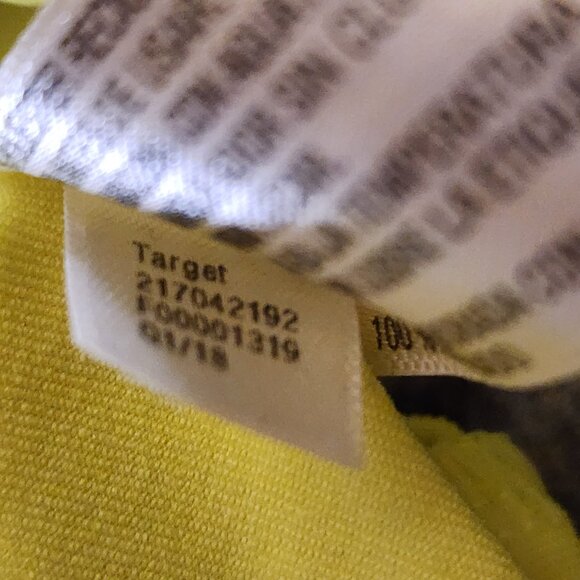 Cat & Jack 9M Neon Yellow Long Sleeve Rash Guard Swim Shirt Baby UPF Sun Protect - Picture 6 of 6